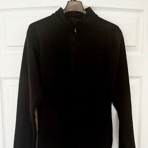 Black fleece athletic winter sweater size M